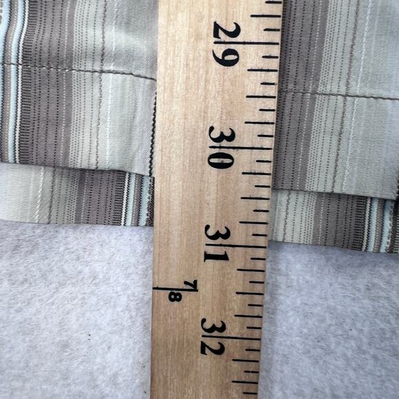 Tommy Bahama Silk Shirt Men's Medium Striped Button Up Short Sleeve Green Casual - Picture 13 of 13